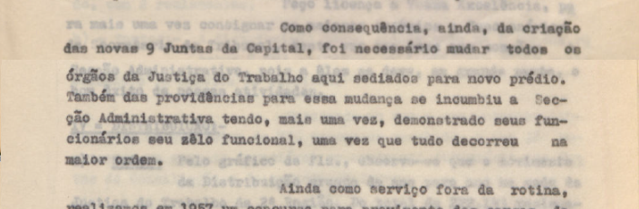 Relatório Anual de Atividades da Presidência, 1957, TRT-2, Rêgo Freitas, prédios do TRT-2